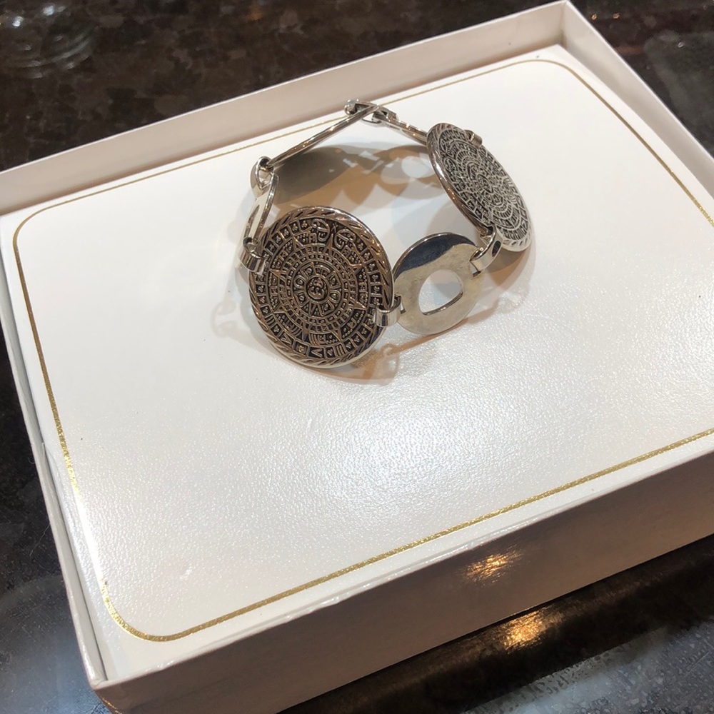 7.5" Vintage Sterling Silver Handmade Bracelet